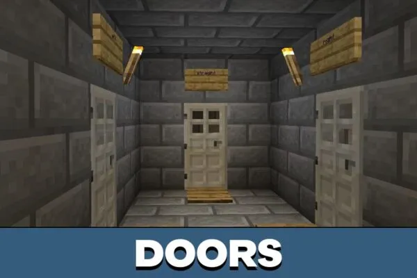 Doors from Stone Games Map for Minecraft PE