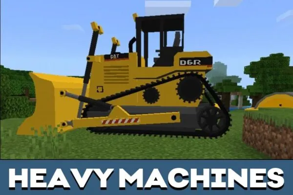 Heavy Machines from Bulldozer Mod for Minecraft PE