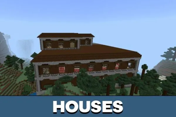 Houses from Assassin Map for Minecraft PE