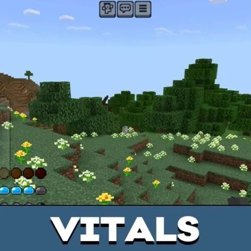 Vitals Mod for Minecraft PE