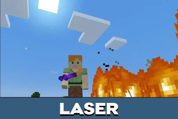 Laser from Techguns Mod for Minecraft PE