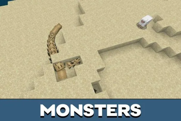 Monsters from Worm Mod for Minecraft PE