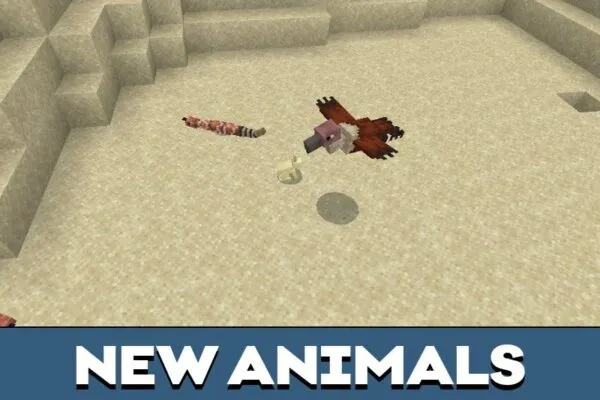 New Animals from Snake Mod for Minecraft PE