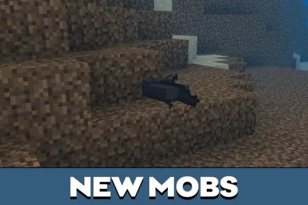 New Mobs from Axolotl Mod for Minecraft PE