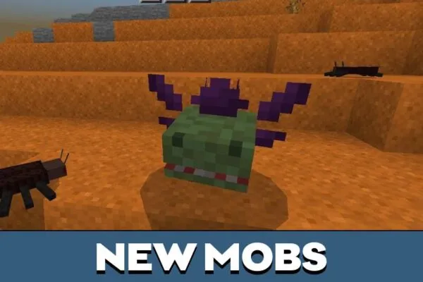 New Mobs from Cockroach Mod for Minecraft PE