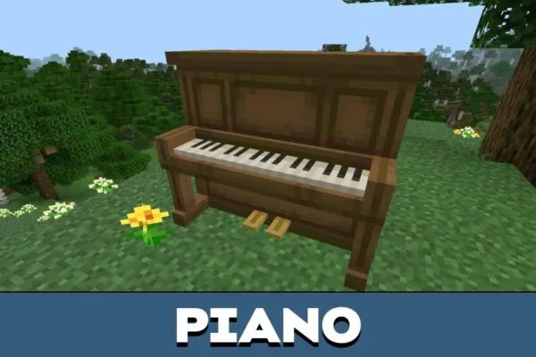 Piano from Vitals Mod for Minecraft PE