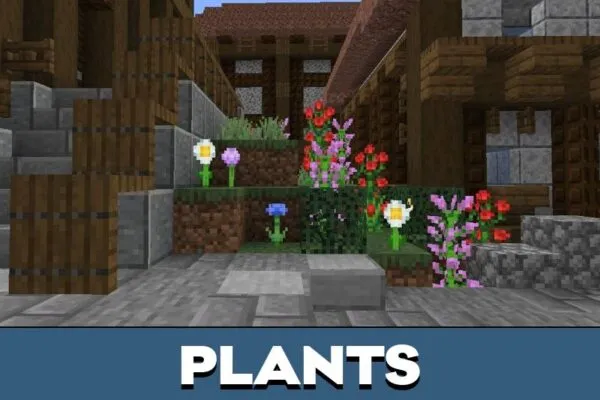 Plants from Attack on Titan Map for Minecraft PE