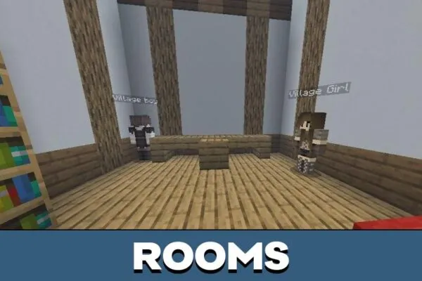 Rooms from Demon Slayer Map for Minecraft PE