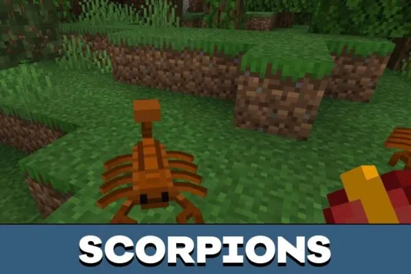 Scorpions from Cockroach Mod for Minecraft PE