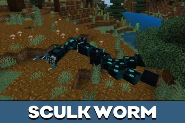 Sculk Mob from Worm Mod for Minecraft PE