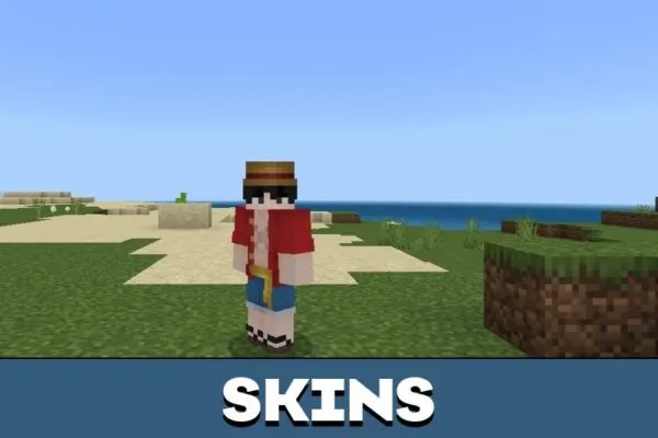 Skins from OnePiece Mod for Minecraft PE