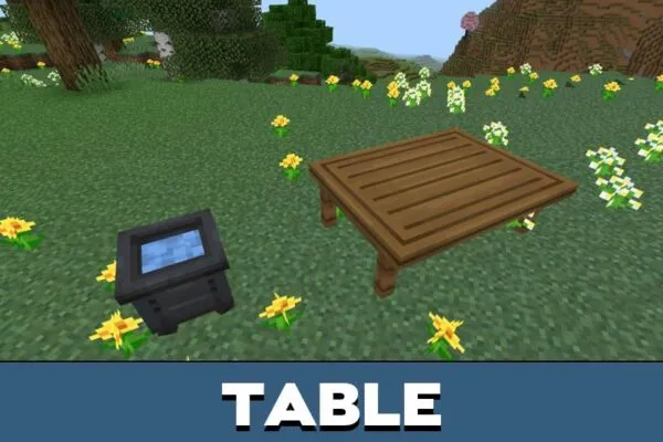 Table from Vitals Mod for Minecraft PE