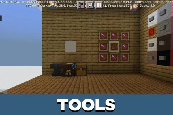 Tools from Art Map for Minecraft PE