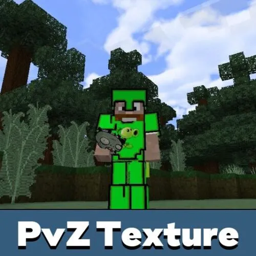 Plants vs Zombies Texture Pack for Minecraft PE