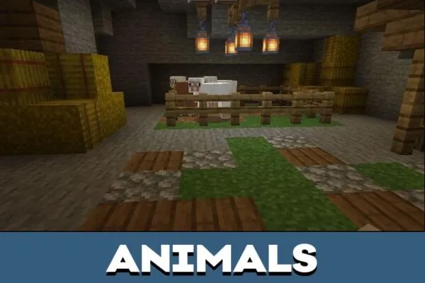 Animals from Underground City Map for Minecraft PE