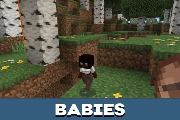 Babies from Village Girls Texture Pack for Minecraft PE