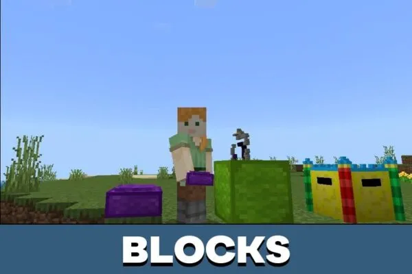 Blocks from Trampoline Mod for Minecraft PE