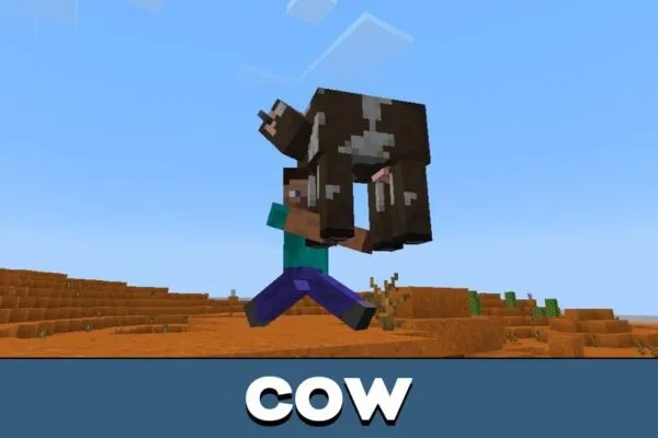 Cow from Pick Up and Carry Mod for Minecraft PE