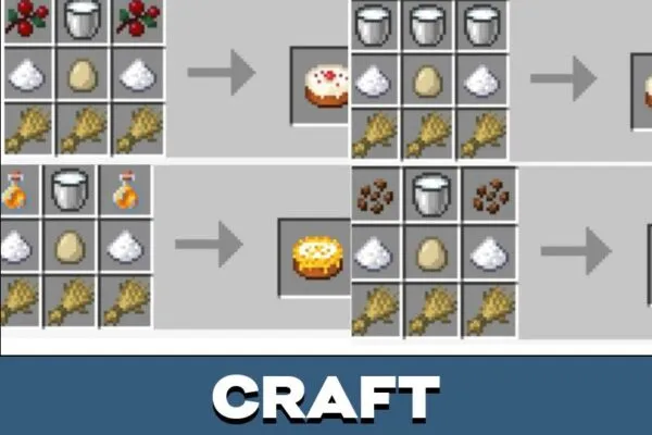 Craft from Cake Mod for Minecraft PE