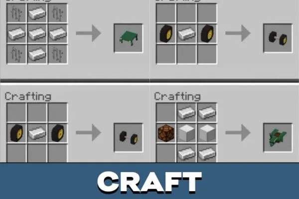 Craft from Tractor Mod for Minecraft PE