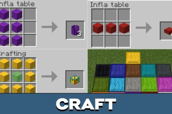 Craft from Trampoline Mod for Minecraft PE