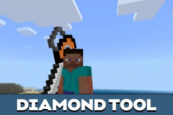 Diamond Tool from Chainsaw Mod for Minecraft PE