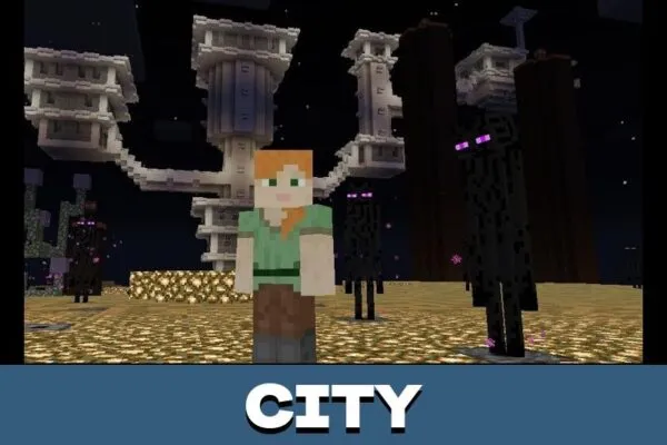 Location from End City Map for Minecraft PE