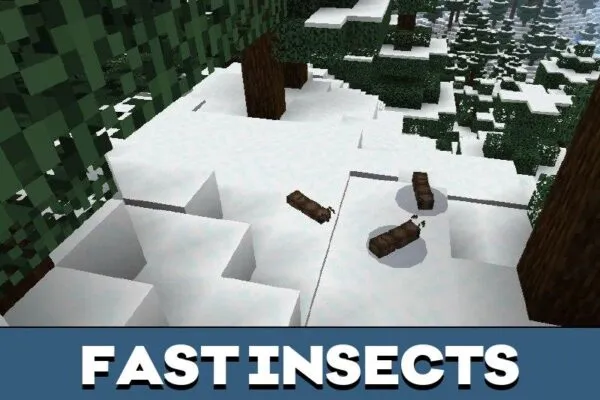 Fast insects from Ant Mod for Minecraft PE