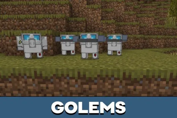 Golems from Silver Mod for Minecraft PE