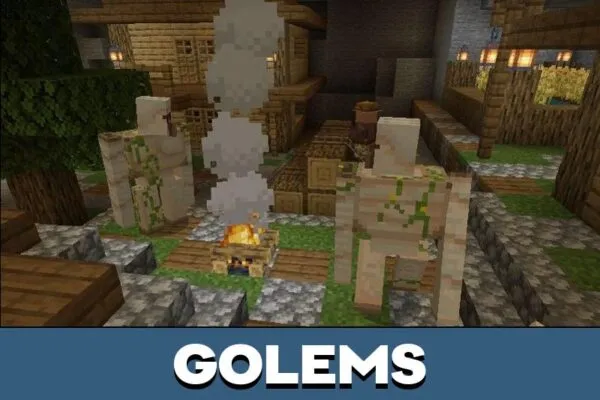 Golems from Underground City Map for Minecraft PE