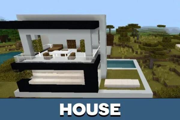 House from Structures in One Click Mod for Minecraft PE