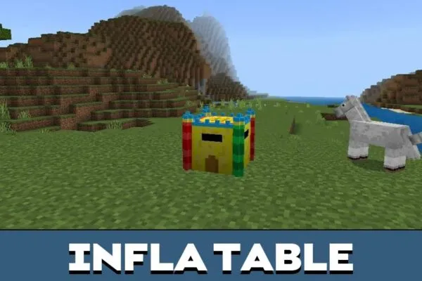 Infla Table from Trampoline Mod for Minecraft PE