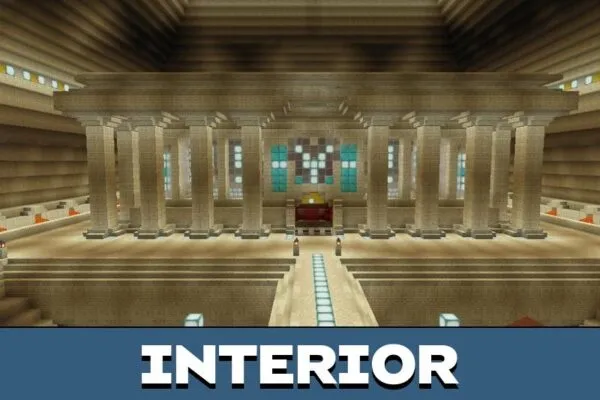 Interior from Egypt Map for Minecraft PE