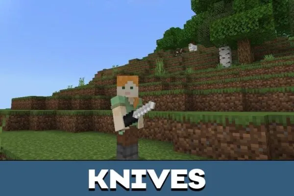 Knives from Call of Duty Mod for Minecraft PE