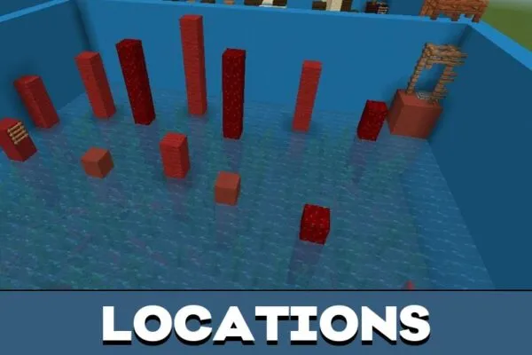 Locations from Oceanic Parkour Map for Minecraft PE