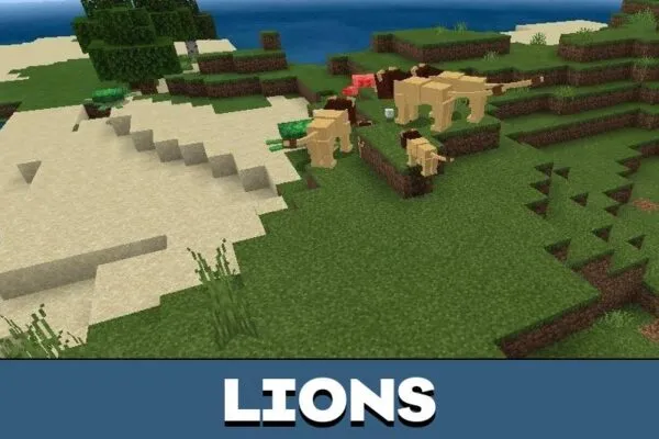 Mobs from Lion Mod for Minecraft PE