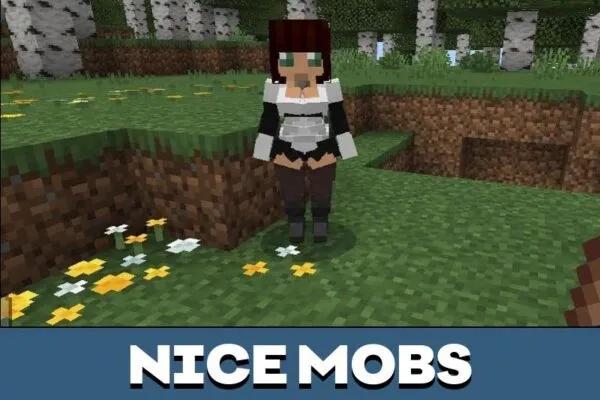 Nice Mobs from Village Girls Texture Pack for Minecraft PE
