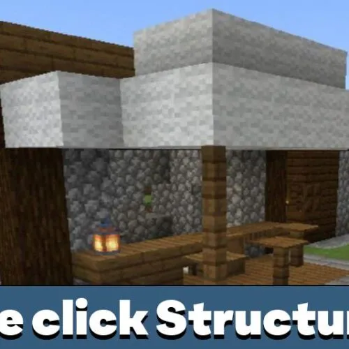 Structure in One Click Mod for Minecraft PE