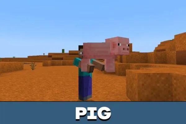 Pig from Pick Up and Carry Mod for Minecraft PE