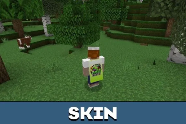 Skin from Plants vs Zombies Texture Pack for Minecraft PE