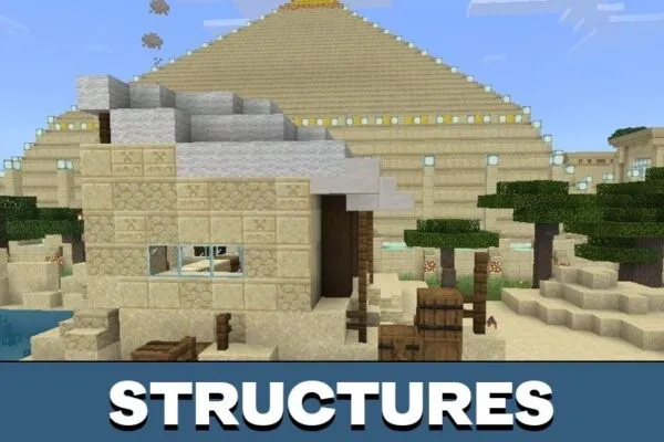 Structures from Egypt Map for Minecraft PE