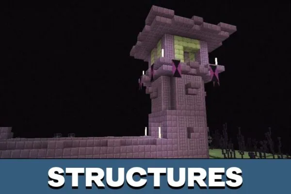 Structures from End City Map for Minecraft PE