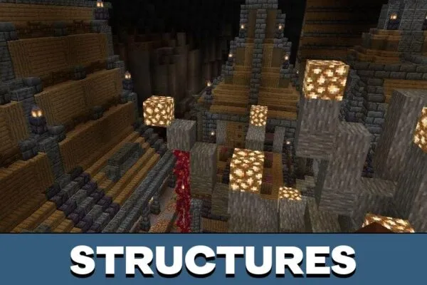 Structures from Underground City Map for Minecraft PE