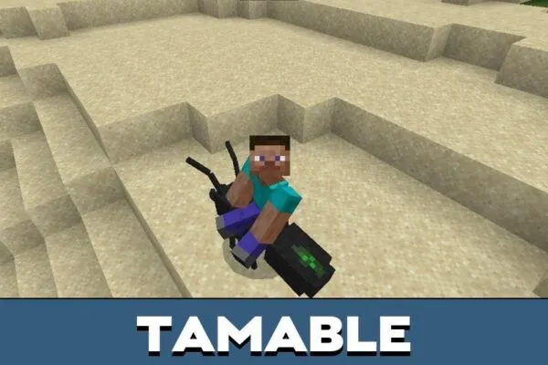 Tamable mobs from Ant Mod for Minecraft PE