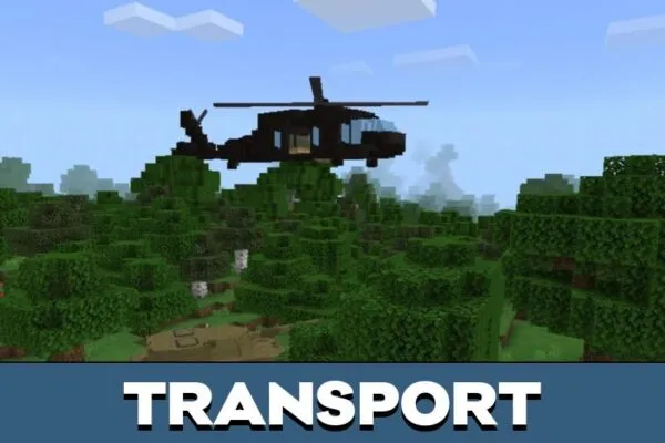 Transport from Call of Duty Mod for Minecraft PE