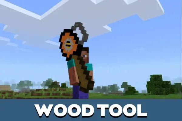 Wood Tool from Chainsaw Mod for Minecraft PE