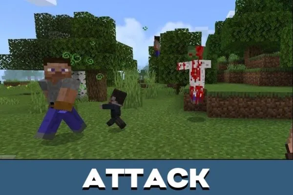 Attack from Walking Dead Mod for Minecraft PE