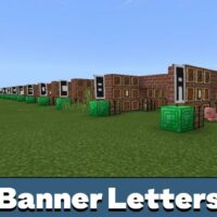 Banner Letters Map for Minecraft PE