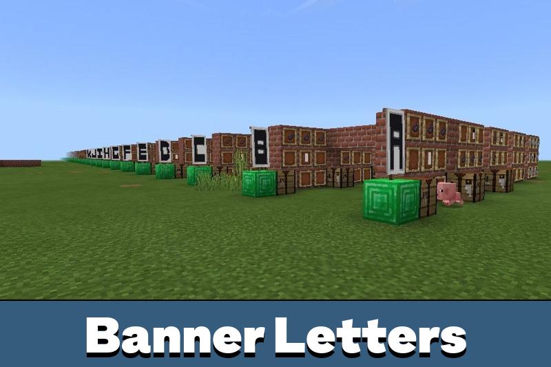 Download Banner Letters Map for Minecraft PE - Banner Letters Map for MCPE