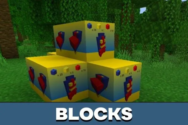 Blocks from Lego Mod for Minecraft PE